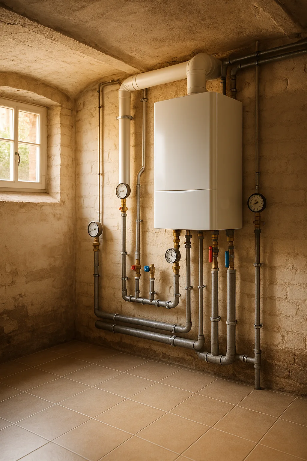 Altbau-Installation, Kupferleitungen